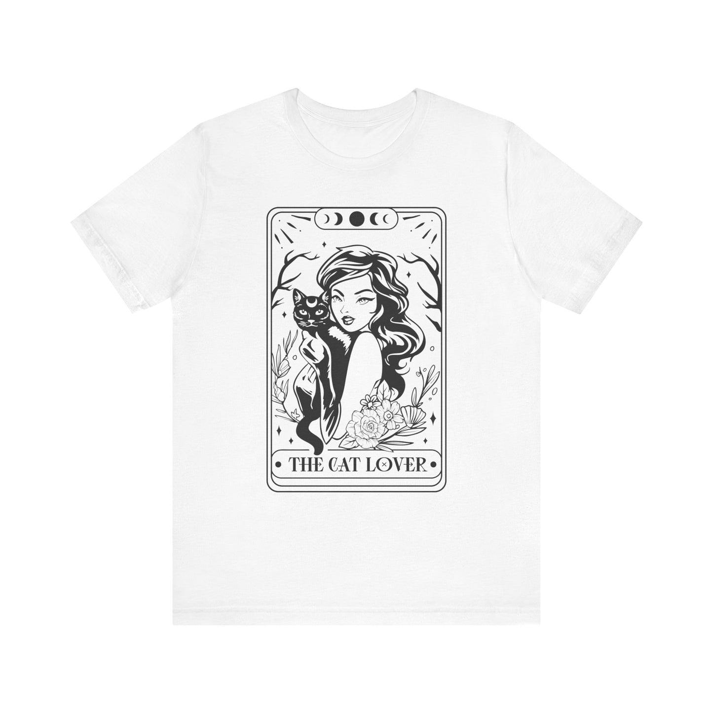 The Cat Lover Tarot Style Short Sleeve Tee