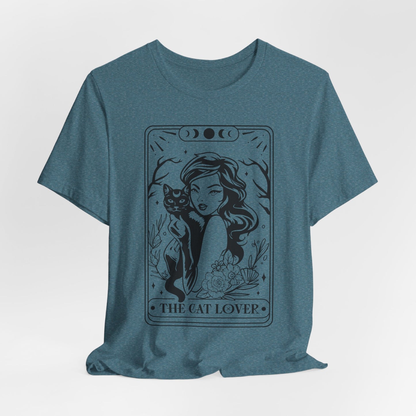 The Cat Lover Tarot Style Short Sleeve Tee