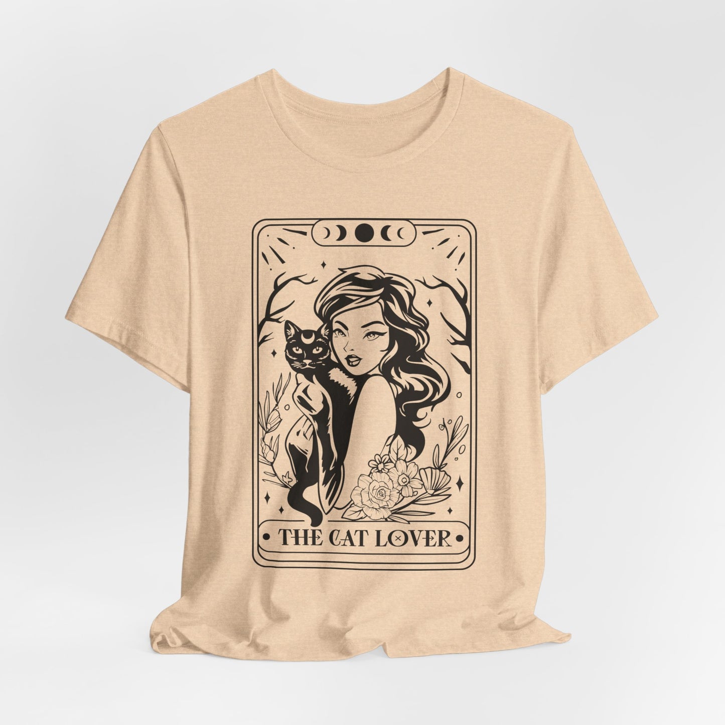 The Cat Lover Tarot Style Short Sleeve Tee