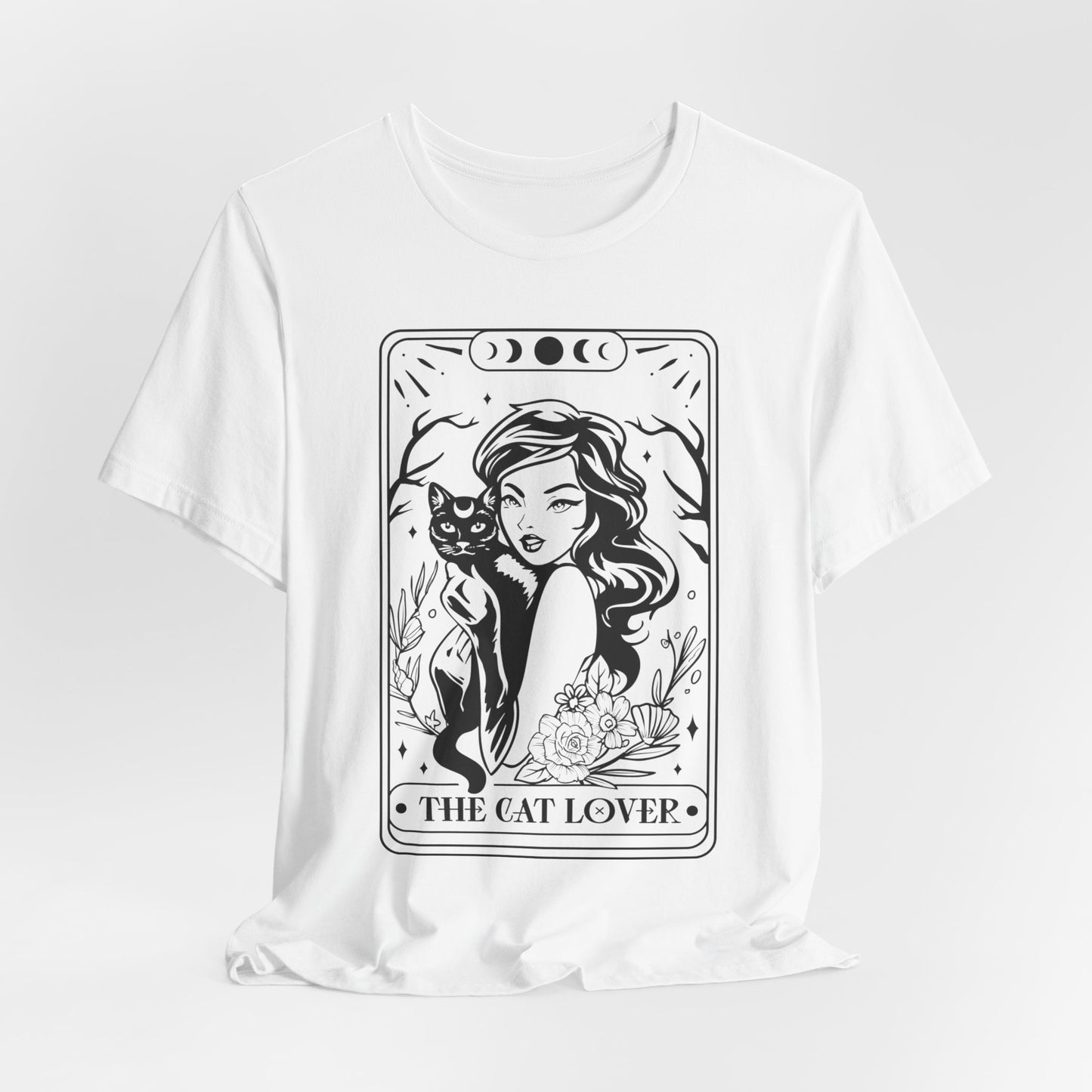 The Cat Lover Tarot Style Short Sleeve Tee