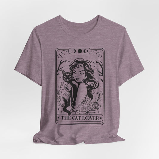 The Cat Lover Tarot Style Short Sleeve Tee